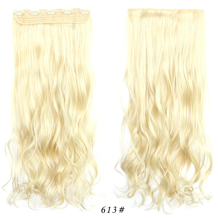 One Piece Hairpiece Clip Long Curly Hair Extension