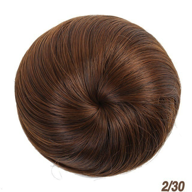 Wig Women's Mini Fluffy Micro Roll Coiled Hair Bun