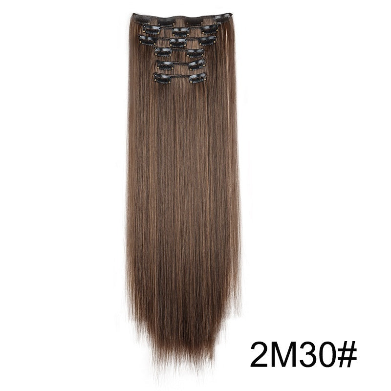 Wig Extensions 6-piece Set, Long Straight Hair