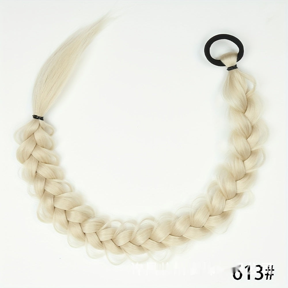 Wig Ponytail 24-inch Fishbone Plaits Headdress Twist High-temperature Fiber Hair