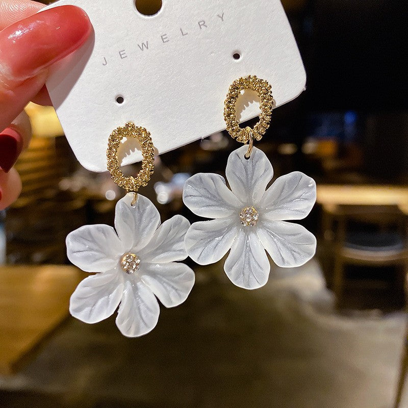 Fashion Elegant Acrylic Flower Earrings