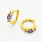 Advanced Design Versatile Multi-color Zircon Earrings