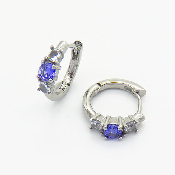 Advanced Design Versatile Multi-color Zircon Earrings