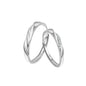 Couple Simple High Sense Four Claw Couple Rings Fashion Open Ring