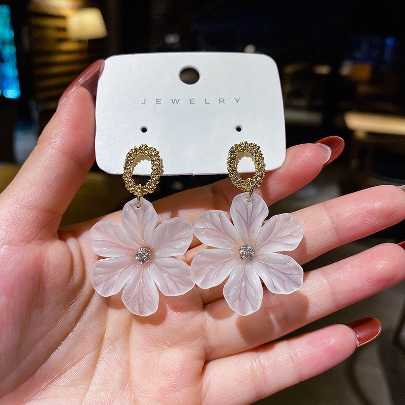 Fashion Elegant Acrylic Flower Earrings