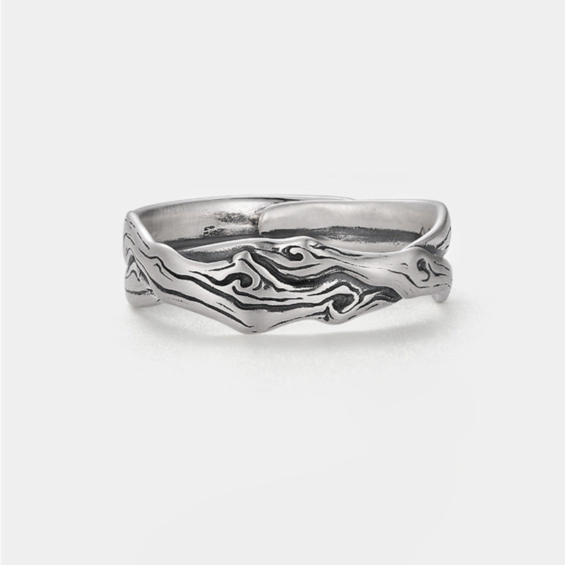 Marcasite Ins Trendy Single Men's Ring