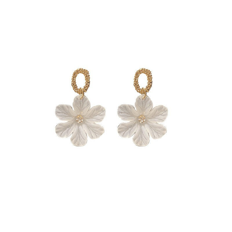 Fashion Elegant Acrylic Flower Earrings