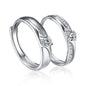 Couple Simple High Sense Four Claw Couple Rings Fashion Open Ring