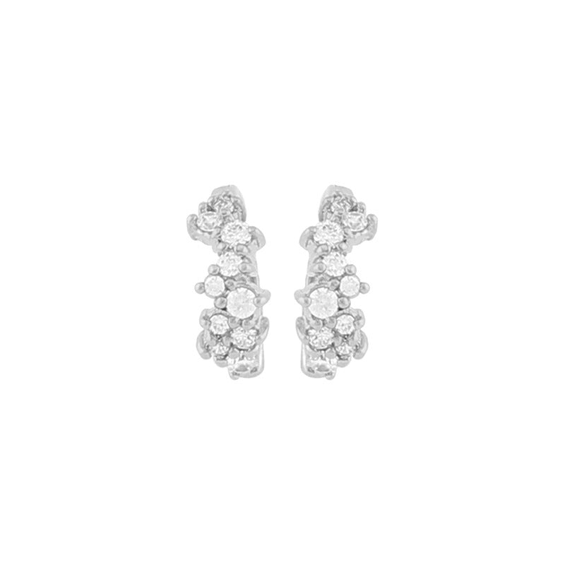 European And American Luxury Zircon Stud Earrings