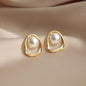 Vintage Pearl Creative Simple Pearl Long Earrings