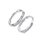 Couple Simple High Sense Four Claw Couple Rings Fashion Open Ring