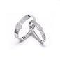 Couple Simple High Sense Four Claw Couple Rings Fashion Open Ring