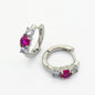 Advanced Design Versatile Multi-color Zircon Earrings