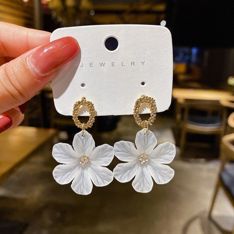 Fashion Elegant Acrylic Flower Earrings