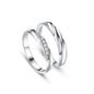 Couple Simple High Sense Four Claw Couple Rings Fashion Open Ring