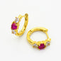 Advanced Design Versatile Multi-color Zircon Earrings