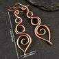 Bohemian Women's Vintage Hollow Bronze Infinite Symbol Earrings