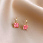 Simple Square Zircon All-match Irregular Earrings