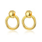 Exaggerated And Personalized Hollow Chain Stud Earrings Simple