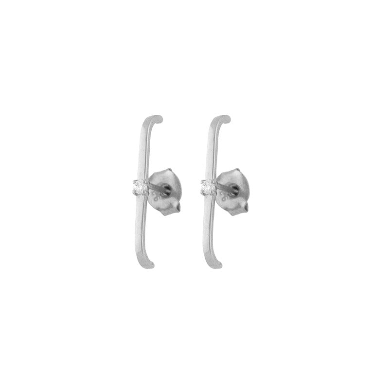 European And American Luxury Zircon Stud Earrings