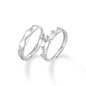 Couple Simple High Sense Four Claw Couple Rings Fashion Open Ring