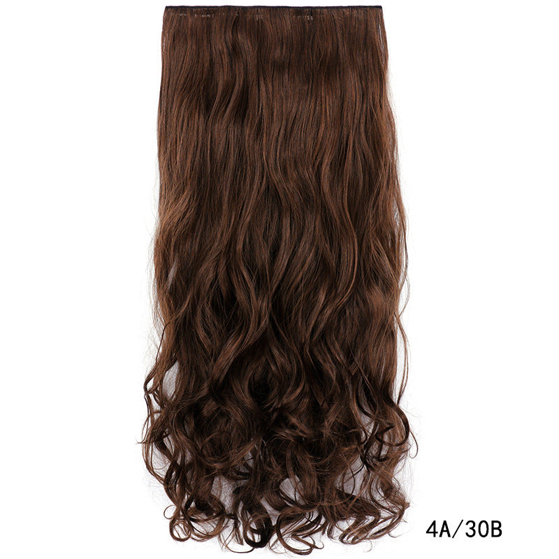 One Piece Hairpiece Clip Long Curly Hair Extension