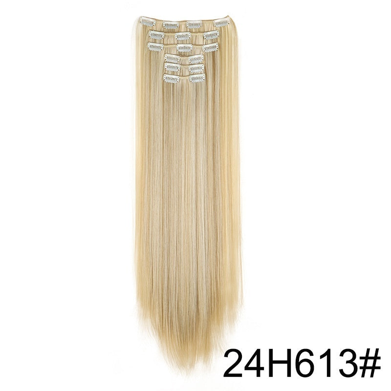 Wig Extensions 6-piece Set, Long Straight Hair