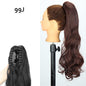 24inch Wig Ponytail Big Wave Long Roll Hair Clip