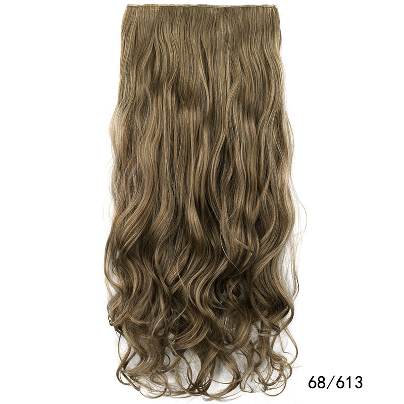 One Piece Hairpiece Clip Long Curly Hair Extension