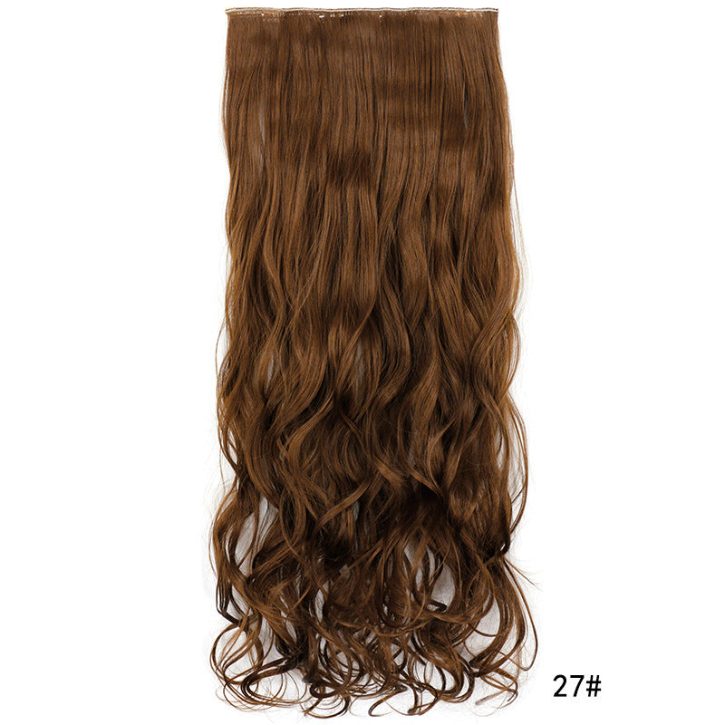 One Piece Hairpiece Clip Long Curly Hair Extension