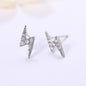 Simple Mini Lightning Zircon Stud Earrings For Women