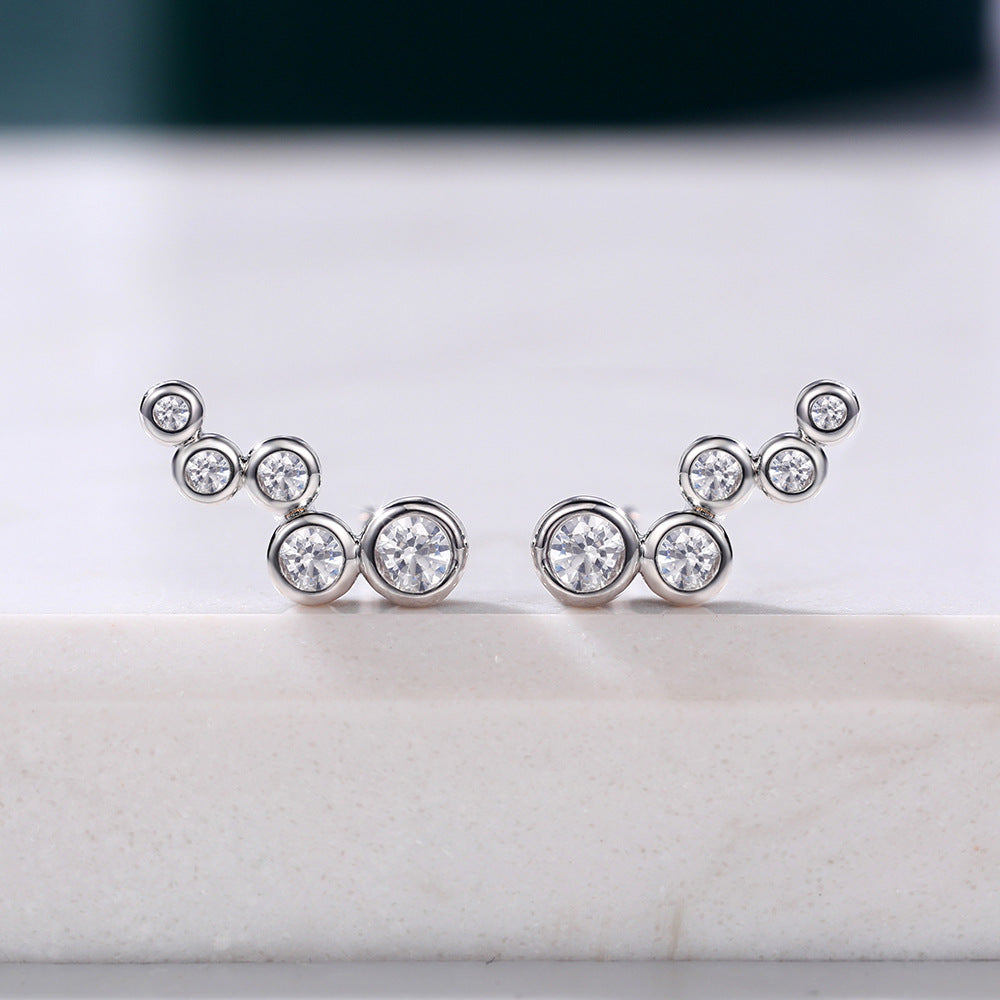 Elegant Shining Simple Circle Women's Earrings