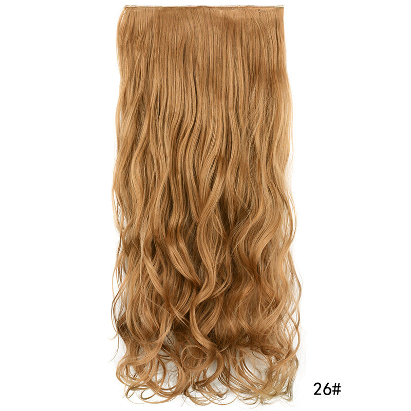 One Piece Hairpiece Clip Long Curly Hair Extension