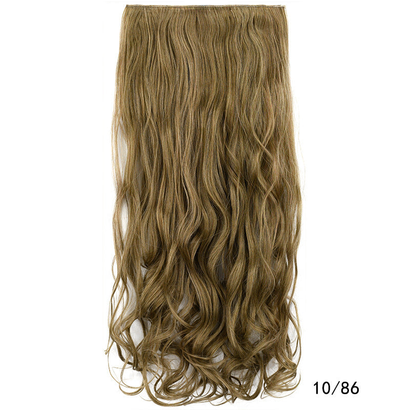 One Piece Hairpiece Clip Long Curly Hair Extension