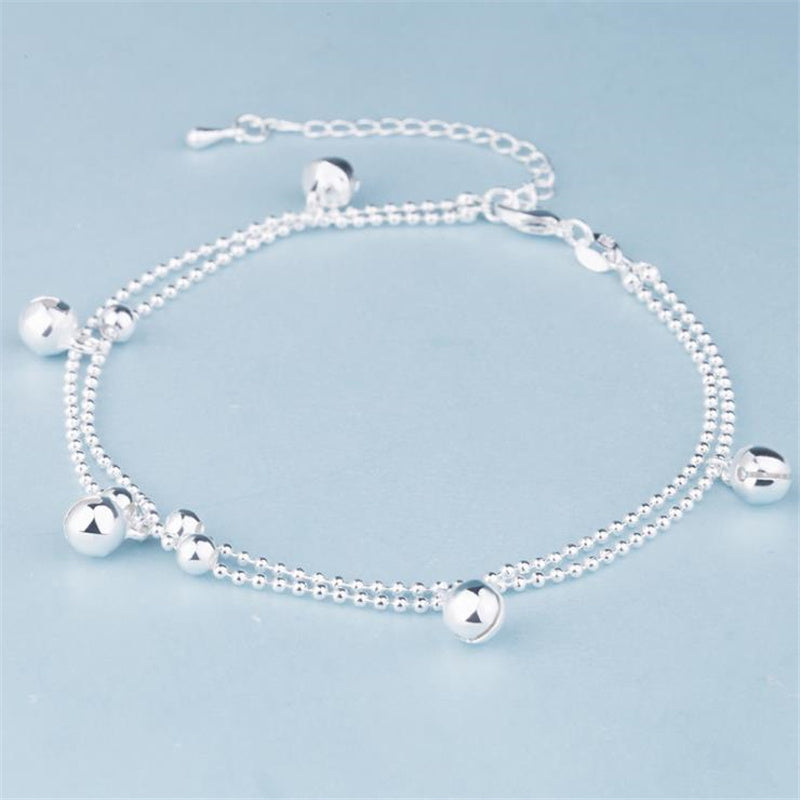 Silver Plated Bell Anklet Design Girlfriend Anklet