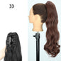 24inch Wig Ponytail Big Wave Long Roll Hair Clip