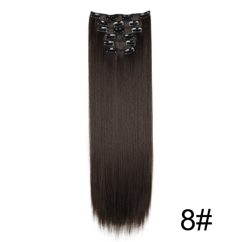 Wig Extensions 6-piece Set, Long Straight Hair