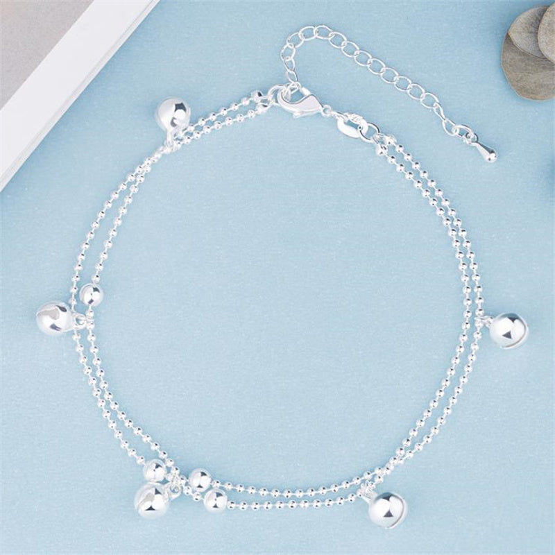 Silver Plated Bell Anklet Design Girlfriend Anklet