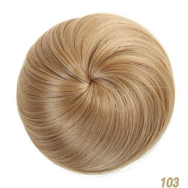 Wig Women's Mini Fluffy Micro Roll Coiled Hair Bun