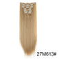 Wig Extensions 6-piece Set, Long Straight Hair