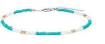 Short Necklace Handmade Wild Color Rice Bead Necklace