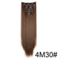 Wig Extensions 6-piece Set, Long Straight Hair