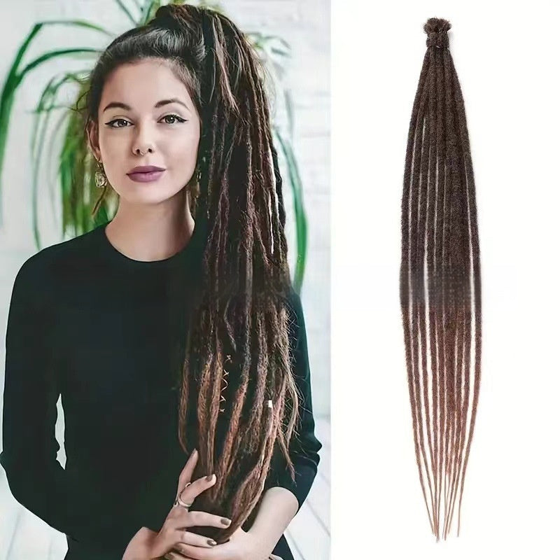 Dreadlocks Wig Female 24inch Monochrome