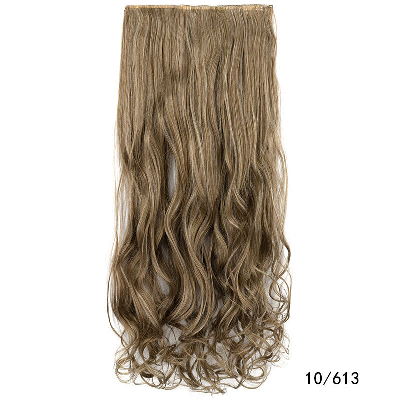 One Piece Hairpiece Clip Long Curly Hair Extension